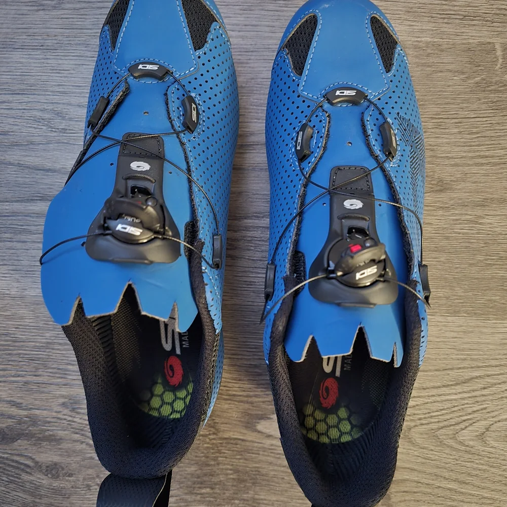 Men's Blue Athletic Cycling Shoes " Excellent Peloton Bike Shoes. - Picture 5 of 8